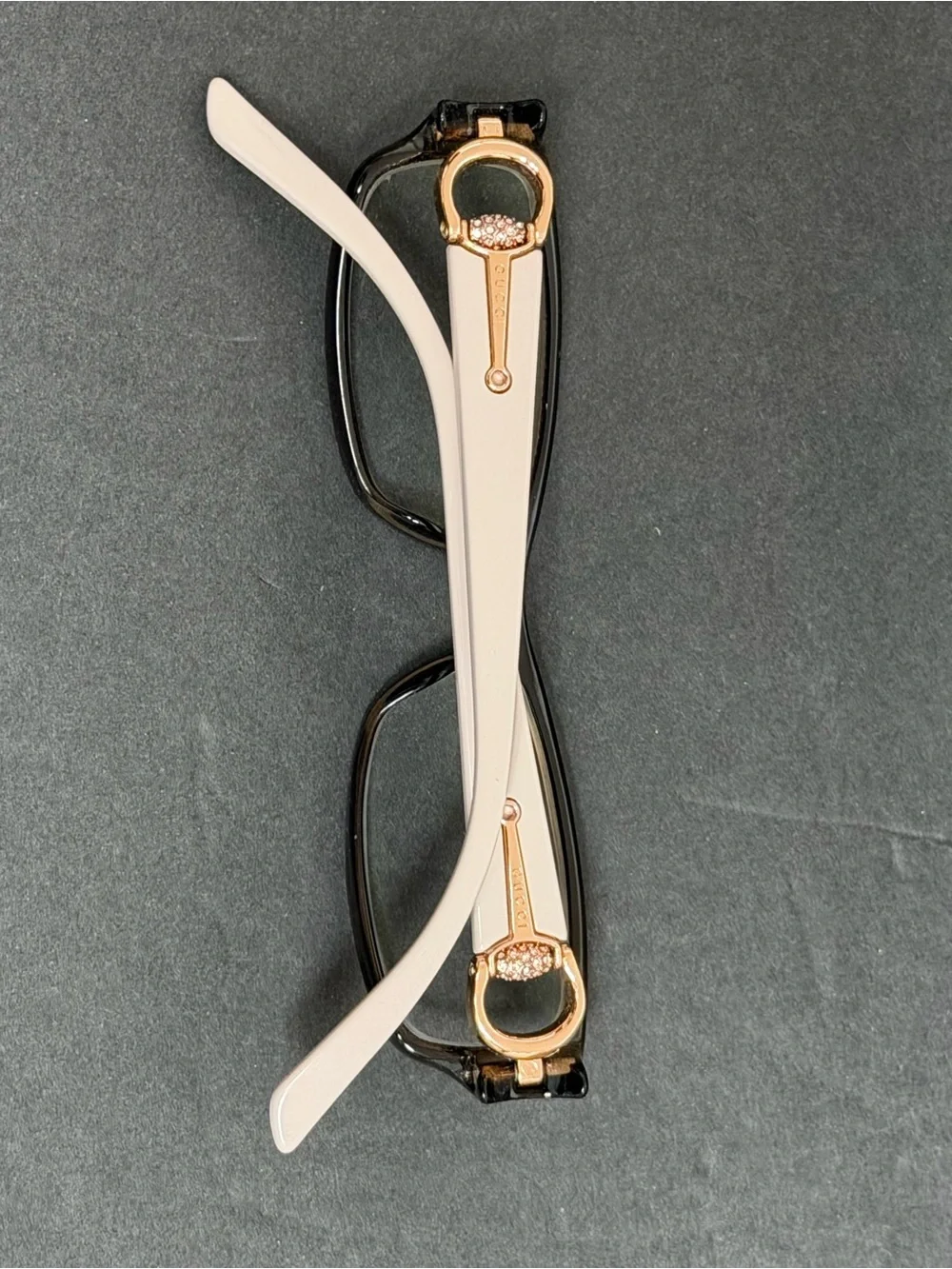 Authentic Gucci GG 3553 Q70 Mauve Beige Rectangular Eyeglasses Frames